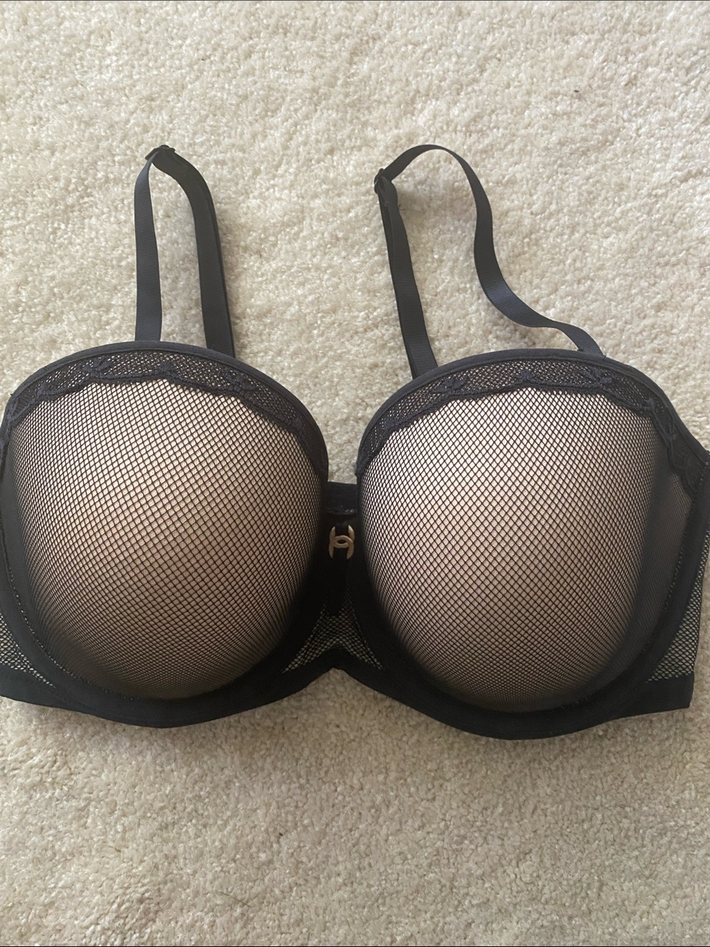 Freya Black Mesh Balconette Bra